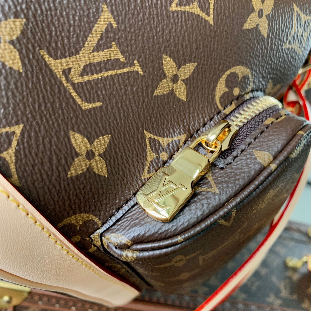 Louis Vuitton Monogram Montsouris Backpack - Classic Brown Canvas Handbag