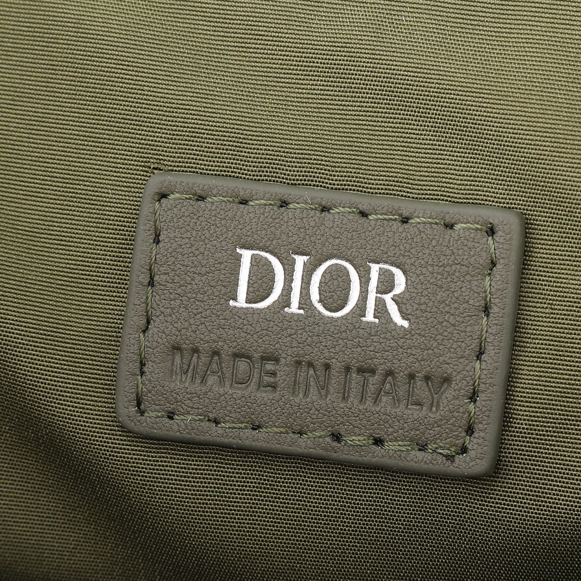 Christian Dior Men's CD Diamond Canvas Mini Messenger Bag - Olive Green