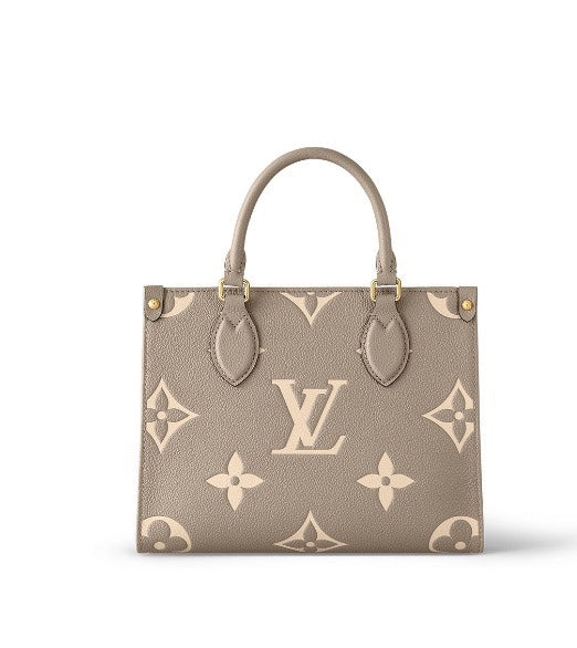 Louis Vuitton Onthego PM Monogram Empreinte Leather Tote Bag - Turtledove