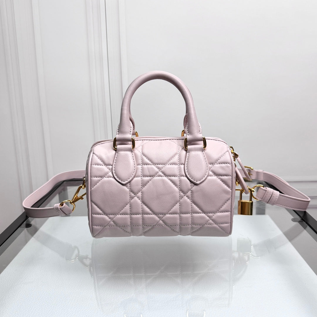 Christian Dior Vibe Micro Bowling Bag - Light Purple Quilted Lambskin