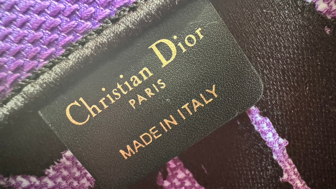 Christian Dior Miss Dior Graffiti Mini Book Tote Bag - Neon Pink/Black