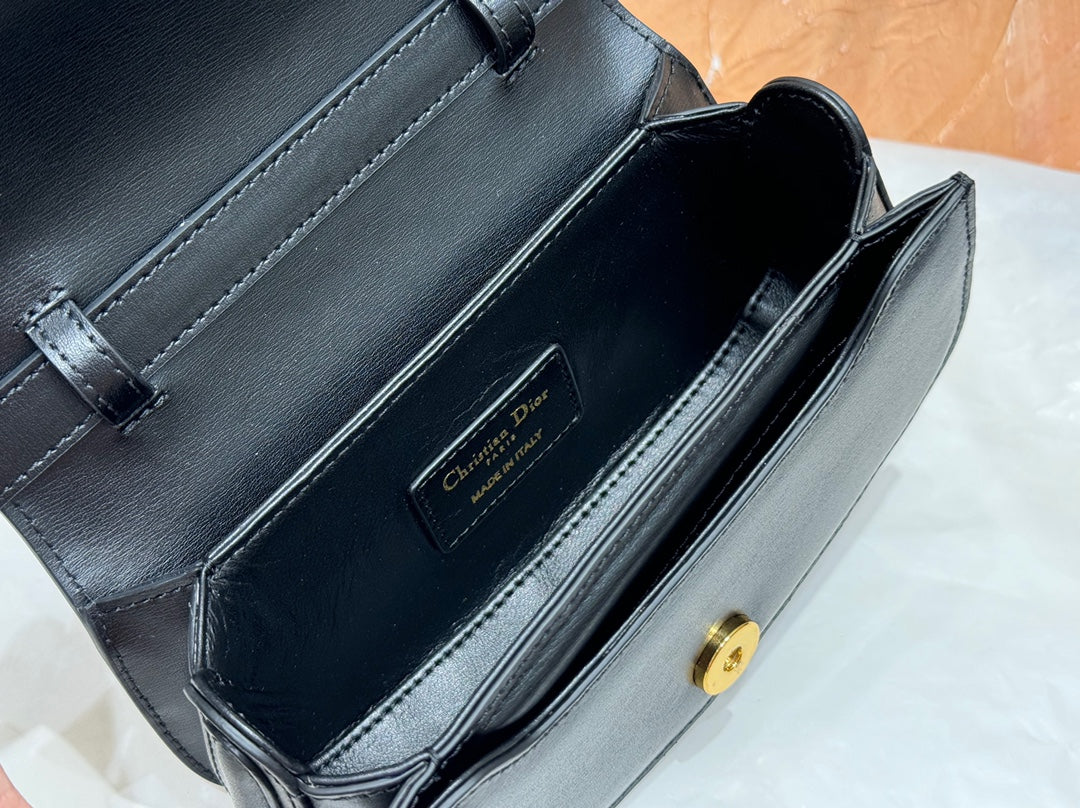 Christian Dior Bobby Bag - Black Calfskin with Gold Hardware