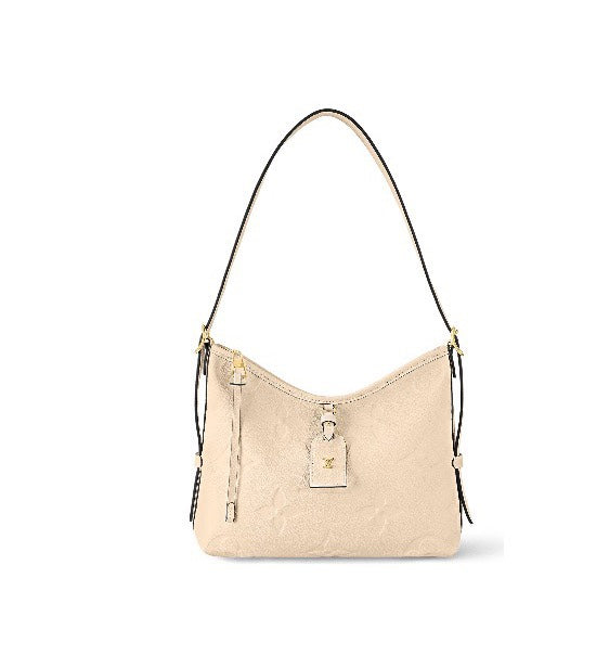 Louis Vuitton Monogram Empreinte Leather Shoulder Bag - Cream
