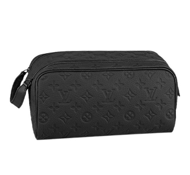 Louis Vuitton Monogram Shadow Leather Toiletry Pouch GM - Black