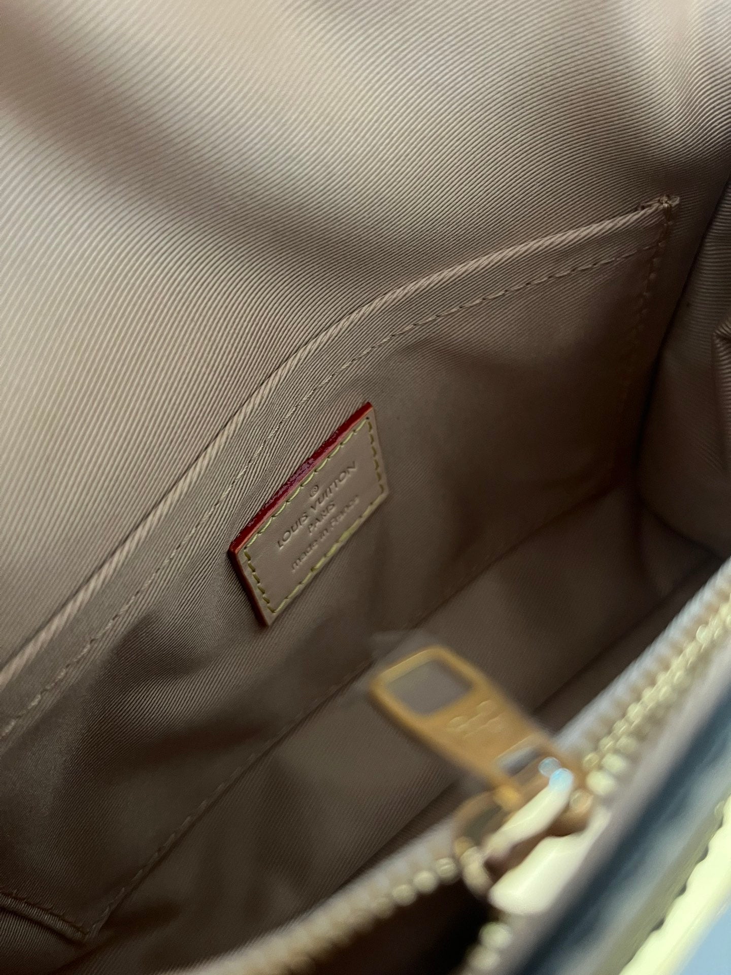 Louis Vuitton Nano Speedy Monogram Canvas Handbag with Textile Strap