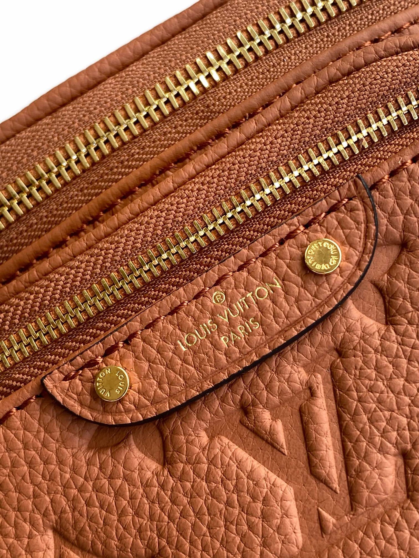 Louis Vuitton Mini Bumbag Monogram Empreinte Leather Cognac