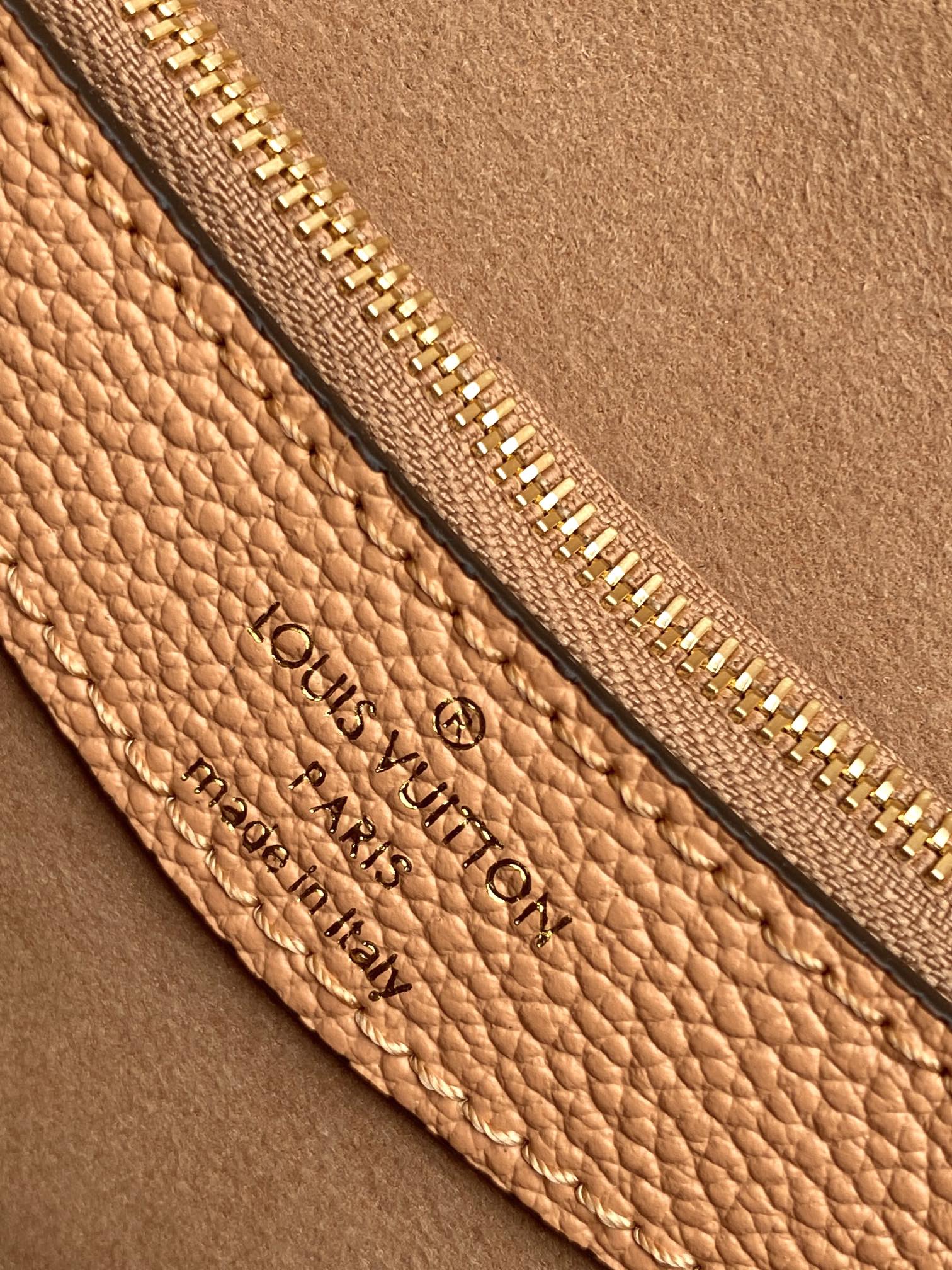 Louis Vuitton Diane Monogram Empreinte Leather Shoulder Bag - Cognac