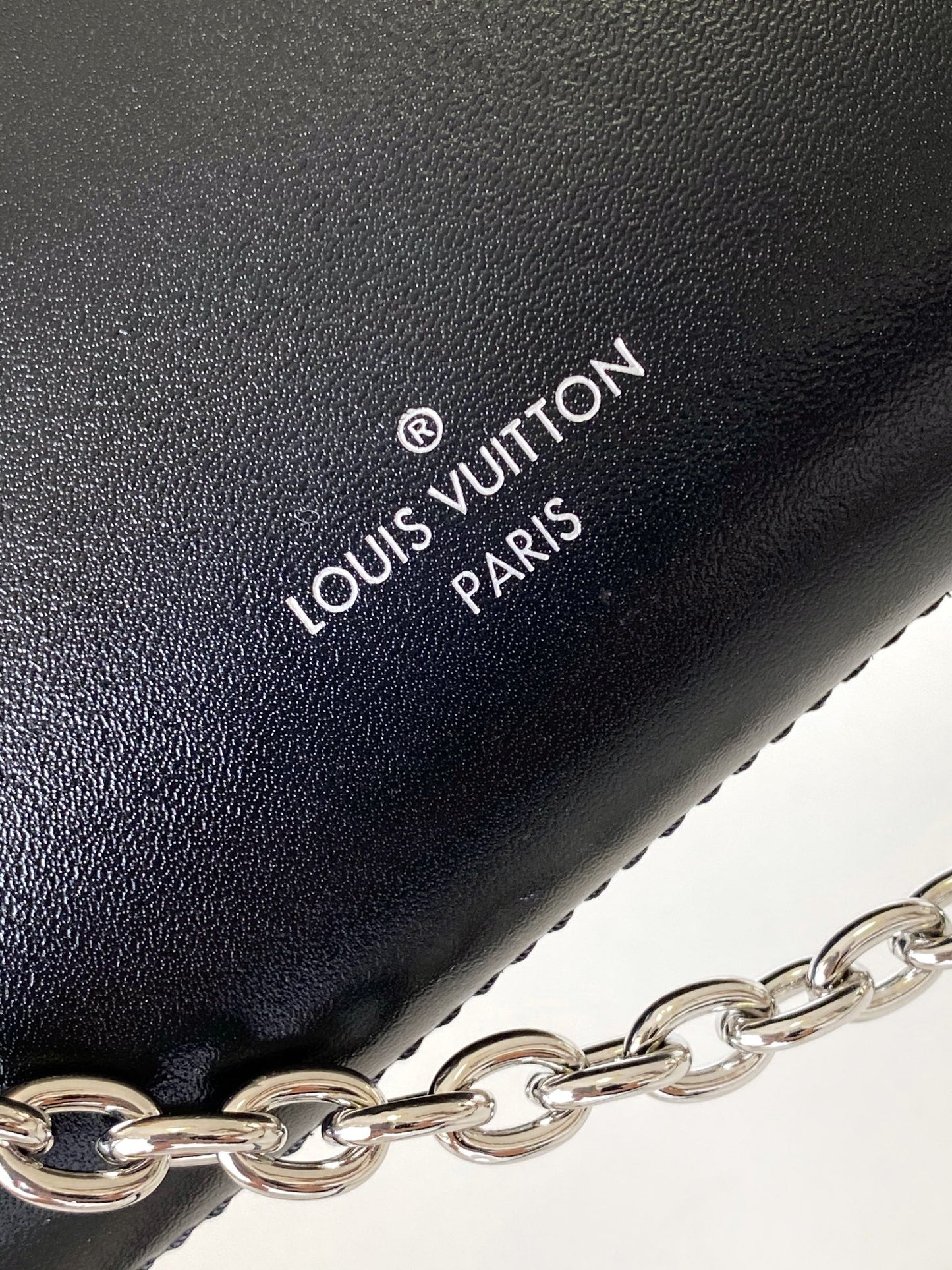 Louis Vuitton Side Trunk PM Handbag - Black Leather with Silver-Tone Hardware