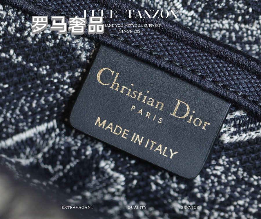Christian Dior Saddle Bag - Black and White Toile de Jouy Embroidery