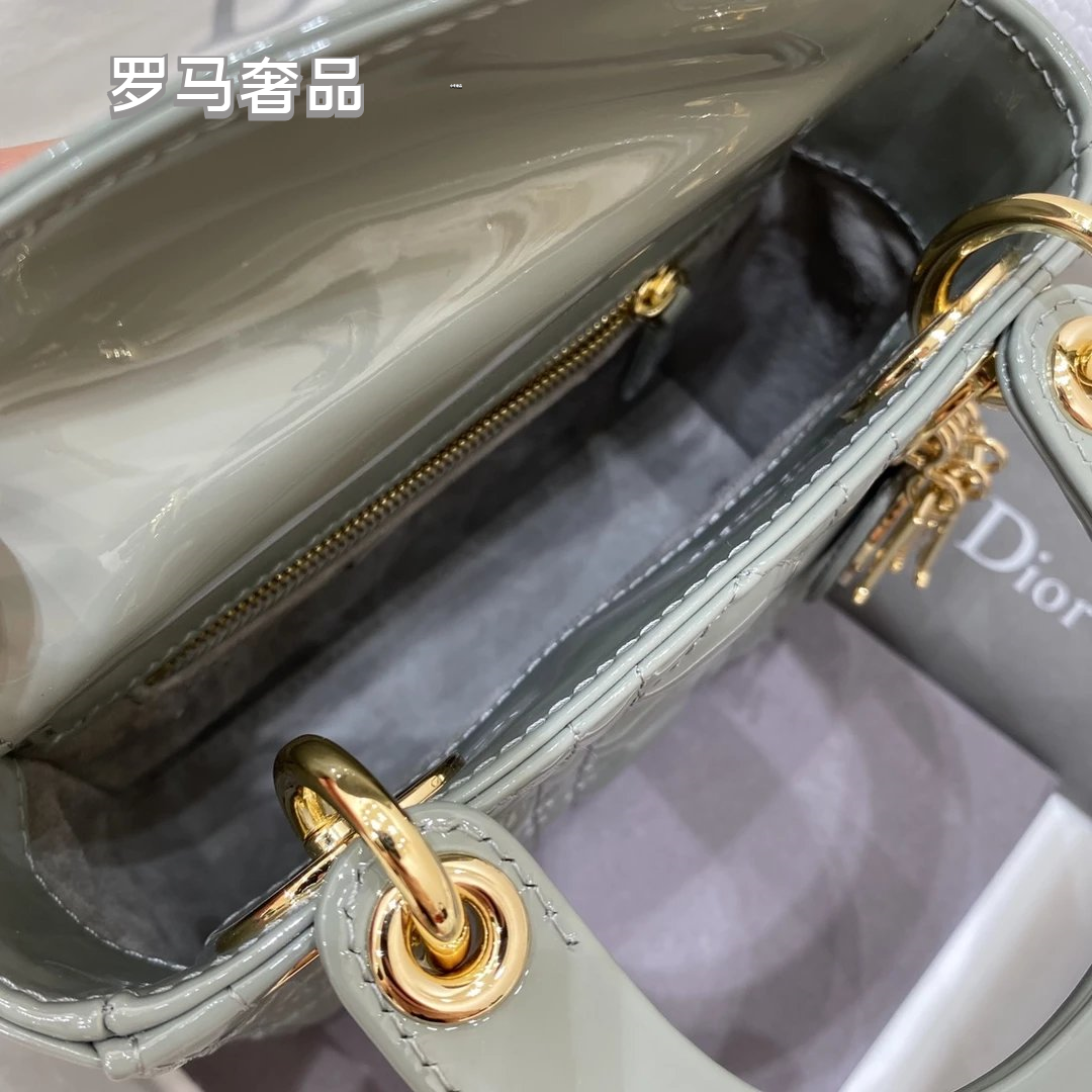 Lady Dior Mini Bag - Black Cannage Leather with Gold-Tone Hardware