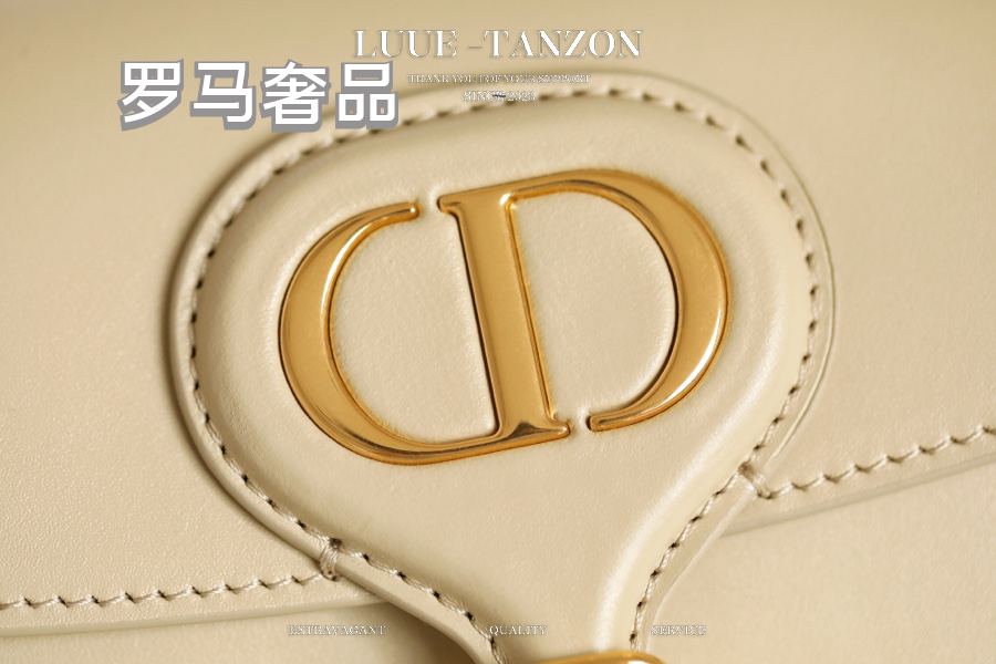 Christian Dior Bobby Small Flap Bag - Beige Leather Crossbody Shoulder Bag