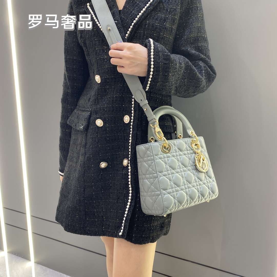 Christian Dior Lady Dior My ABCDior Bag - Beige Cannage Lambskin