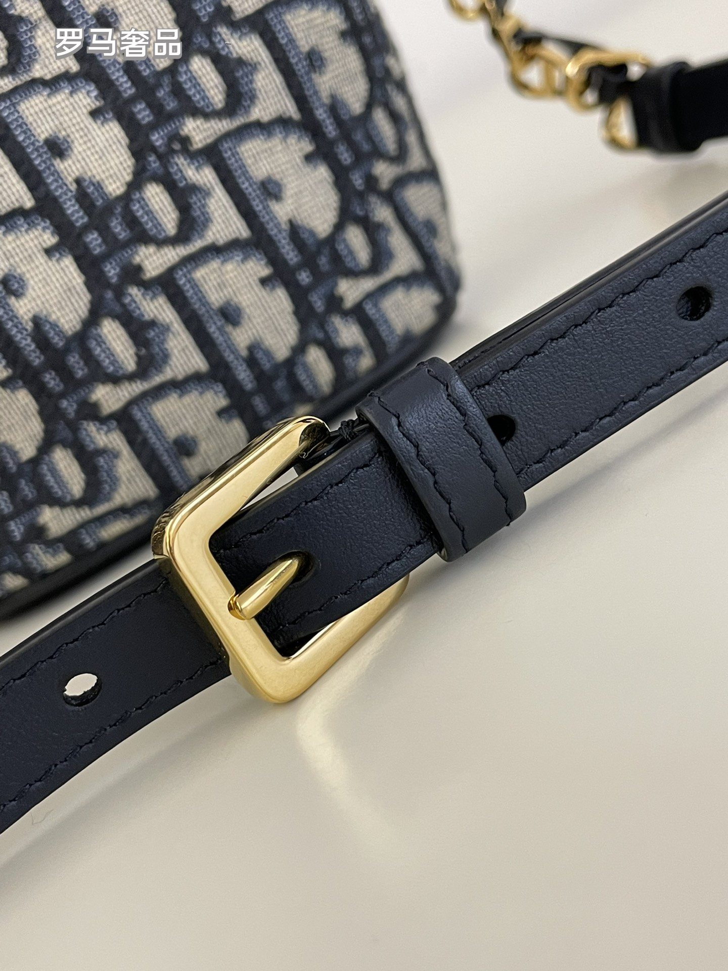 Dior Small C'est Dior Bucket Bag - Blue Dior Oblique Jacquard with Gold-Finish Metal