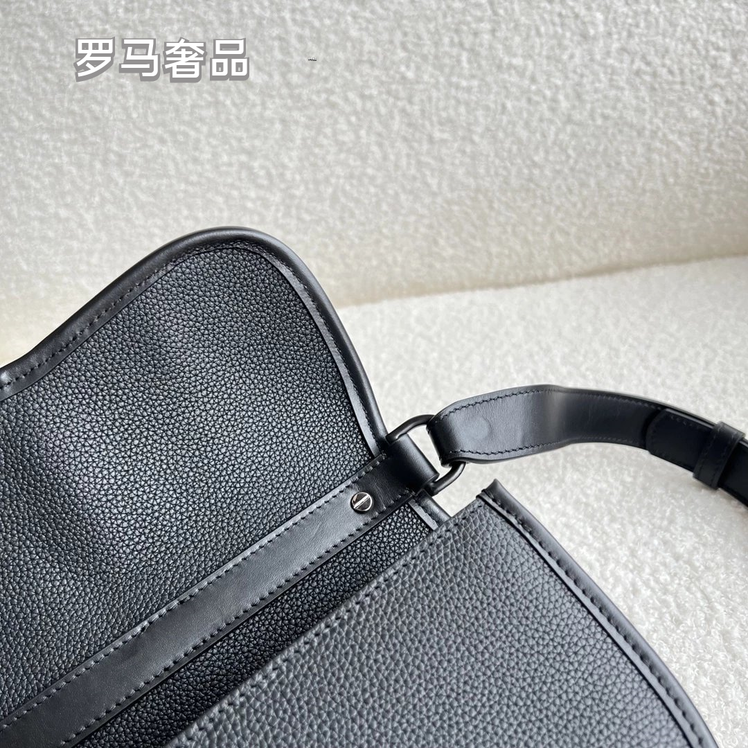 Dior Gallop Mini Shoulder Bag - Blue Dior Oblique Jacquard & Black Grained Calfskin