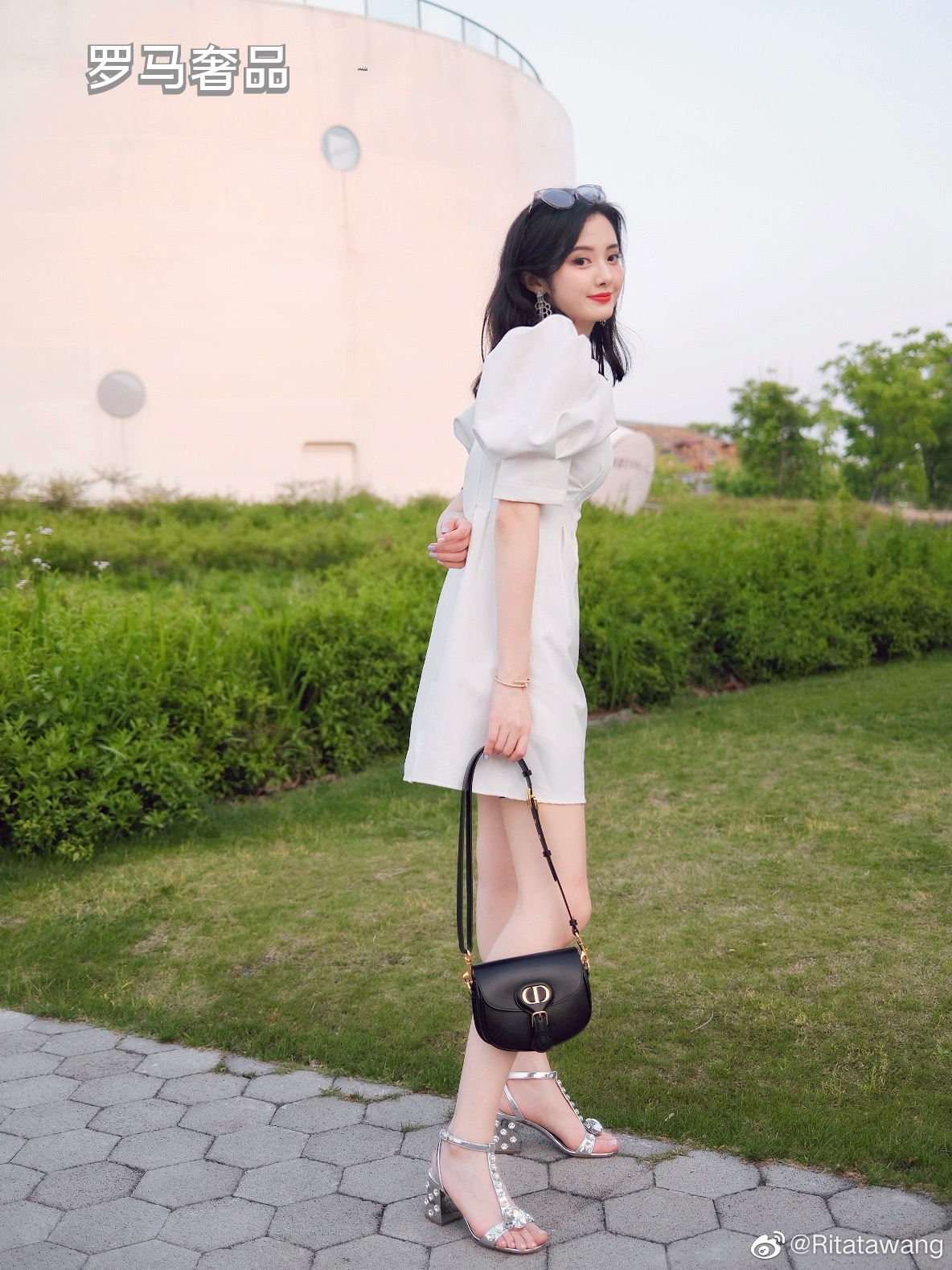 Dior Bobby Bag in Black Box Calfskin with Gold-Finish Metal Hardware