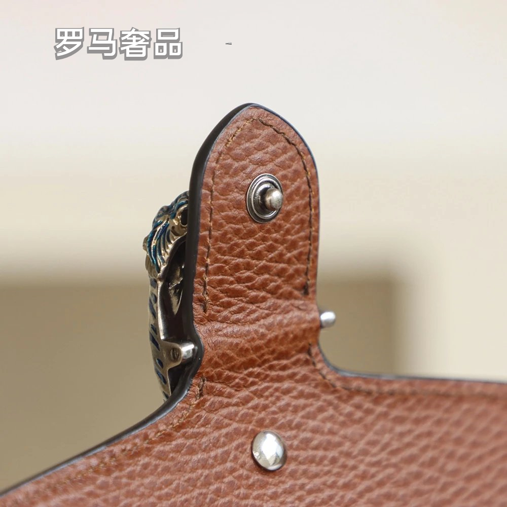 Gucci Dionysus Super Mini GG Denim Shoulder Bag - Blue/Brown