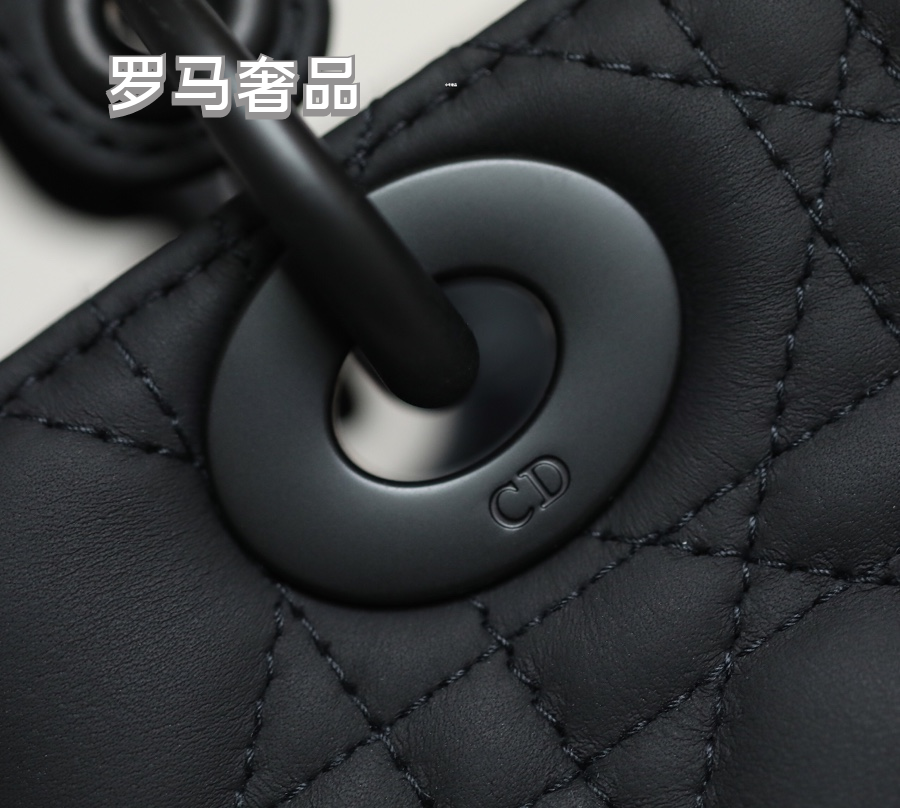 Lady Dior My ABCDIOR Small Handbag in Light Gray Cannage Lambskin