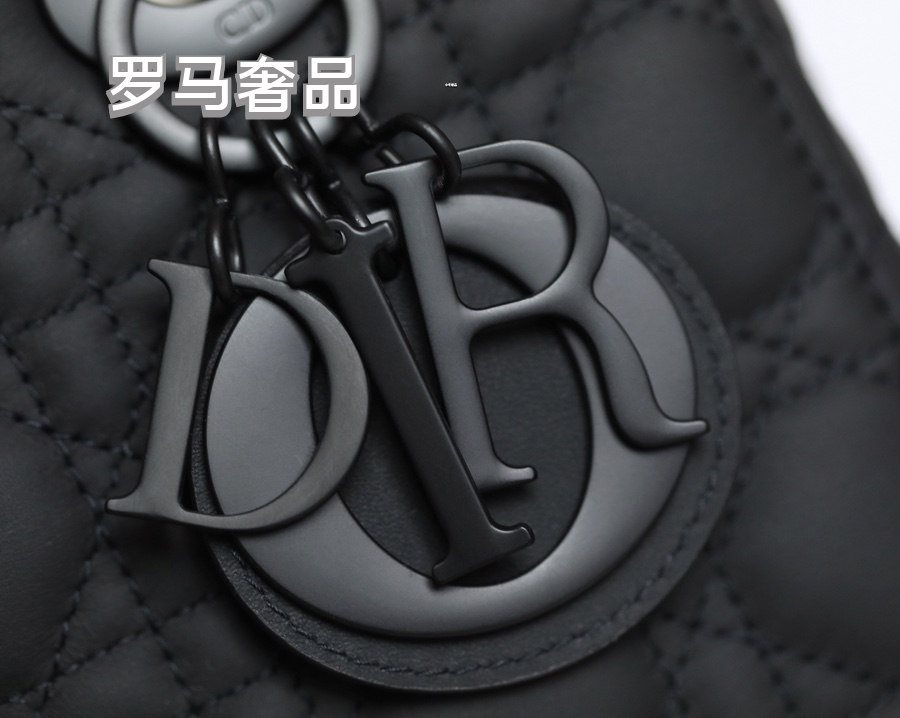 Lady Dior My ABCDIOR Small Handbag in Light Gray Cannage Lambskin