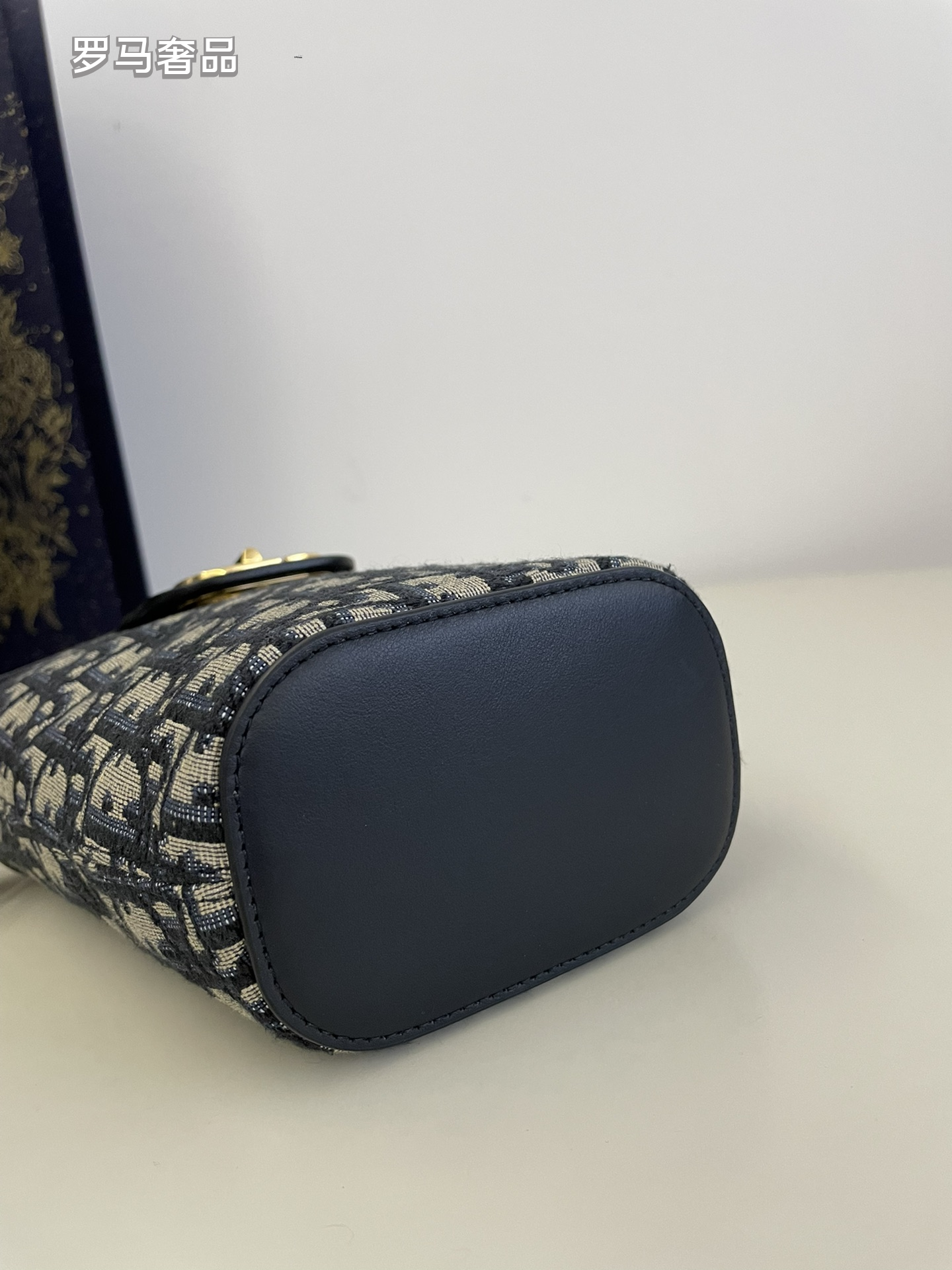 Dior Small C'est Dior Bucket Bag - Blue Dior Oblique Jacquard with Gold-Finish Metal