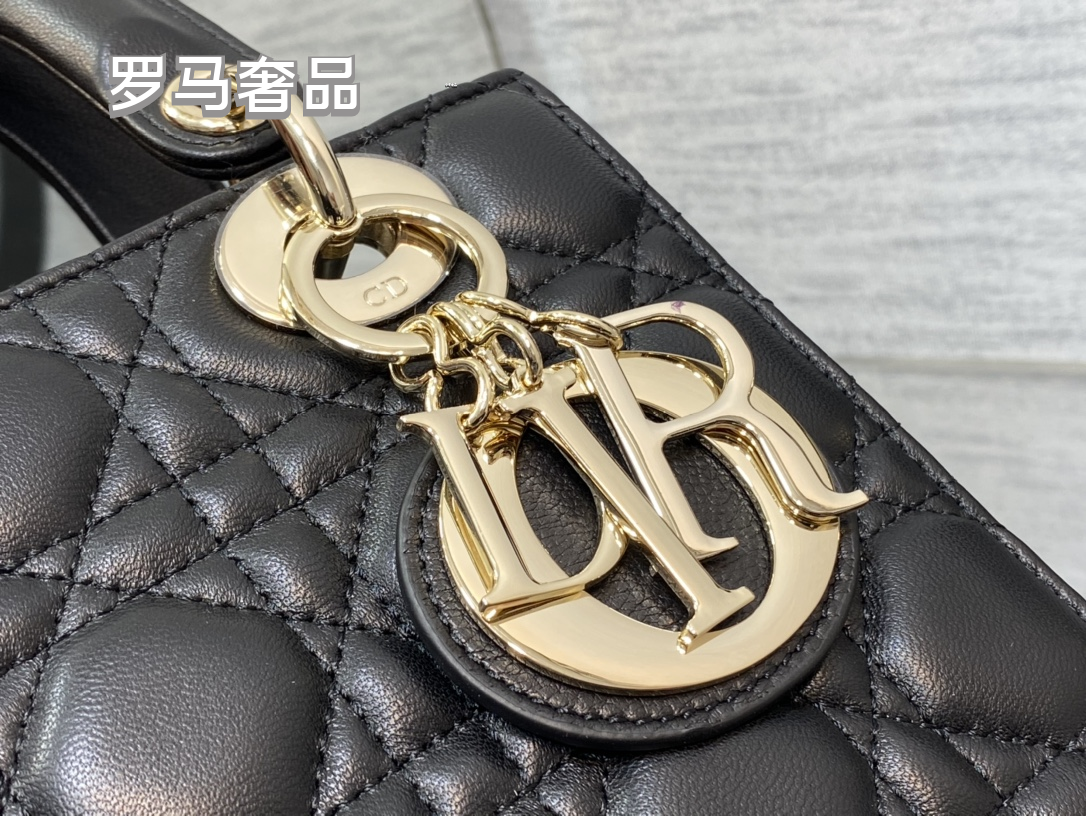 Lady Dior My ABCDior Bag Black Cannage Lambskin