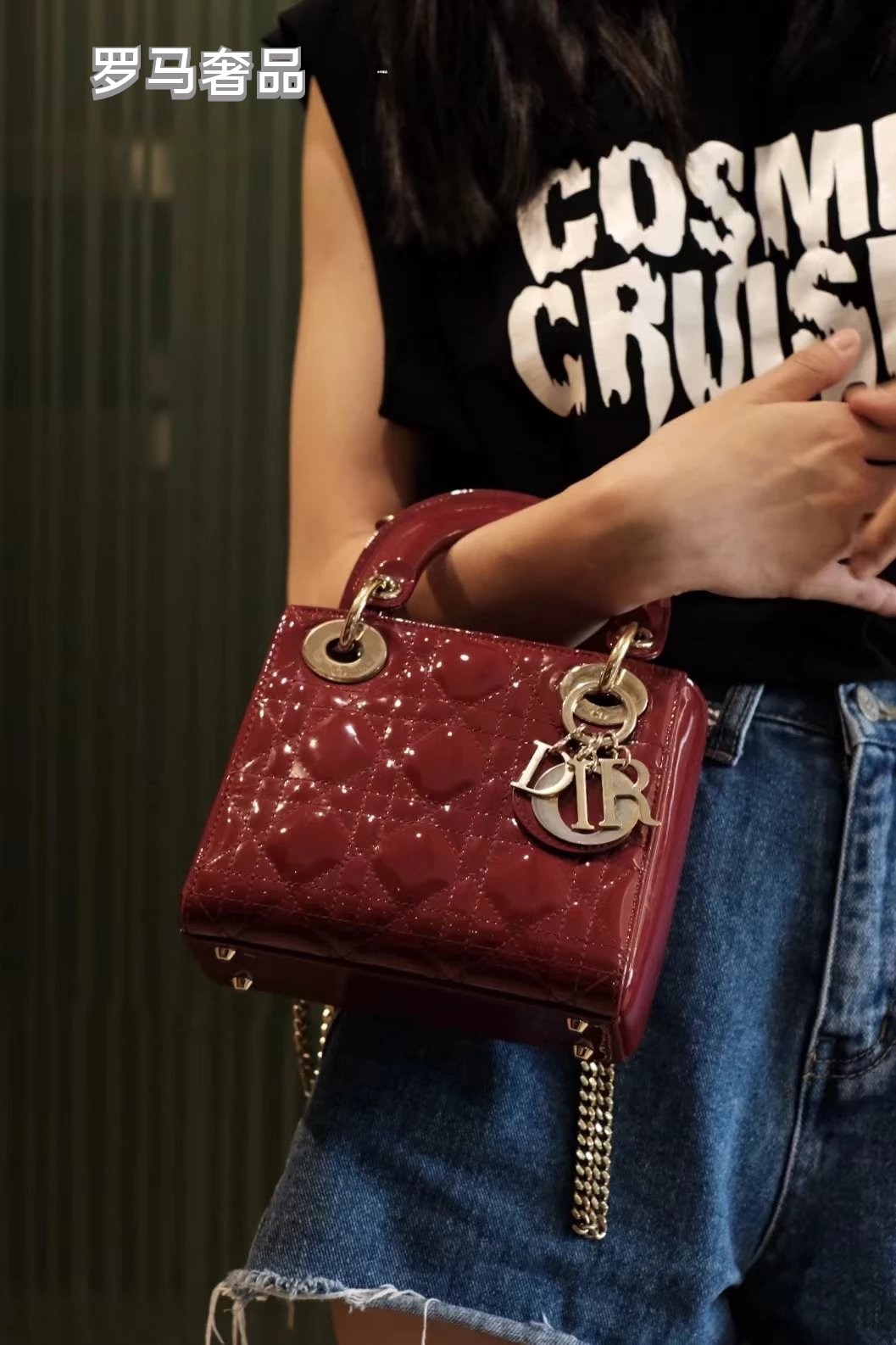 Lady Dior Mini Bag - Black Cannage Leather with Gold-Tone Hardware